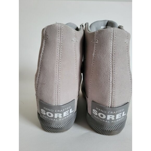 Sorel Womens Gray Dove Suede Out N About Leather Wedge ankle boots size 7.5 Warm - Picture 5 of 6